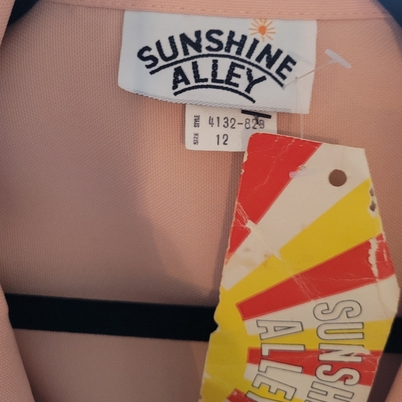Vintage‎ - Sunshine Alley Peach Dagger Collar Blazer - Picture 7 of 7